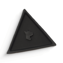 Cinzeiro de Silicone Pirâmide Dabdog preto