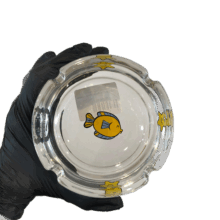 Cinzeiro De Vidro Oikos Extrativismo Estrela / Peixe Amarelo