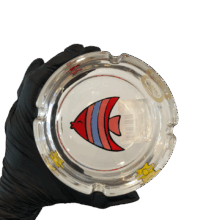 Cinzeiro De Vidro Oikos Extrativismo Estrela / Peixe Vermelho