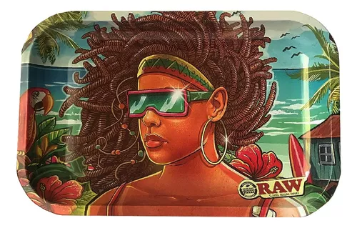 Bandeja de Metal Raw Brazil Girl Beach