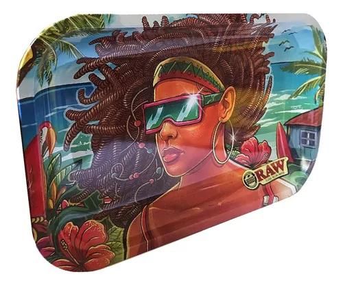 Bandeja de Metal Raw Brazil Girl Beach - Imagem 2
