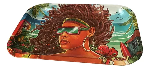 Bandeja de Metal Raw Brazil Girl Beach - Imagem 3